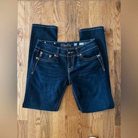 Miss Me Women's Chloe Bootcut Jeans Embellished Pockets Denim, Sz 31 - Picture 13 of 16